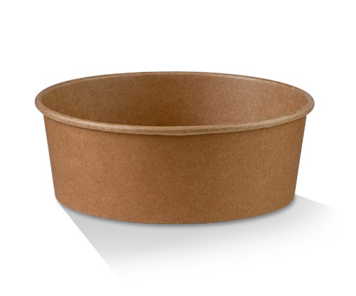 PE Coated Kraft Salad Bowl 25oz 300pc/ctn